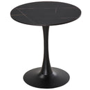 Black Round Metal Dining Table