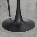 Black Round Metal Dining Table