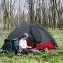 Dark Grey 2-Person Waterproof Dome Camping Tent
