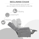 Grey Electric Power Lift Recliner Chair for Elderly with Remote Control