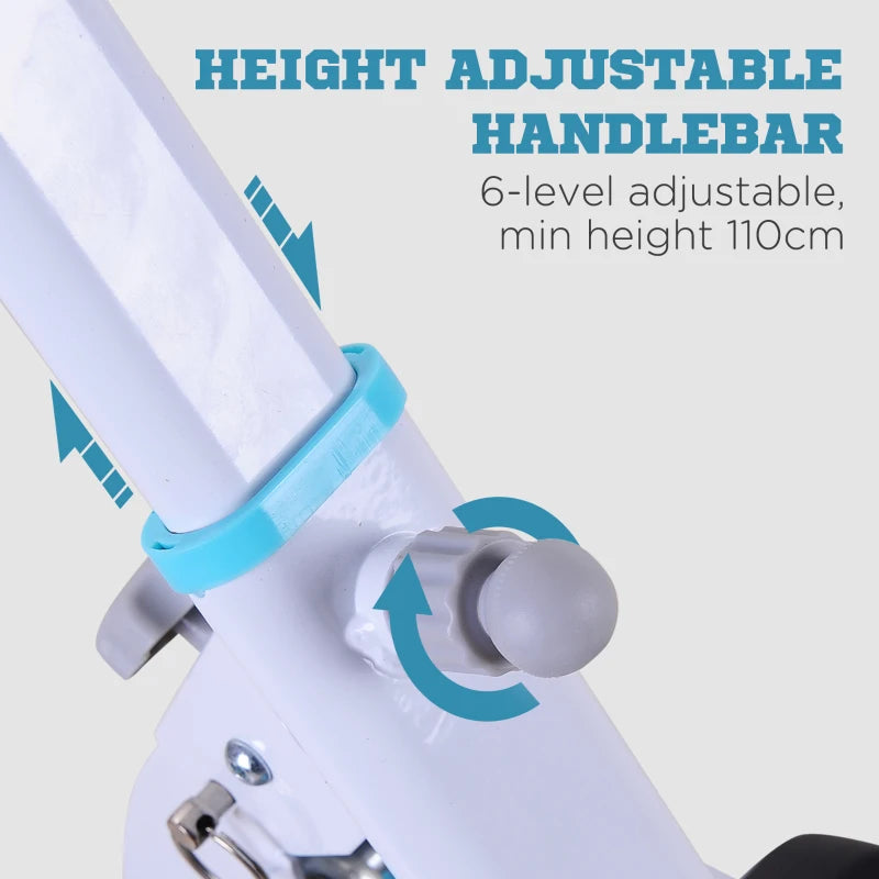 White Stepper with Handle for Home Fitness Aerobics