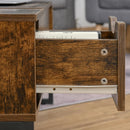 Brown Extendable Lift-Top Coffee Table with Hidden Storage Drawer