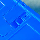 Blue Bike Cargo Trailer with 65L Foldable Storage Box and Reflectors