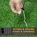 6FT LED Halloween Inflatable Ghost & Pumpkin Decoration - Outdoor Yard Decor