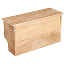 Brown Wall Mounted Coat Rack Shelf with Baskets and Hooks