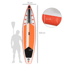 10'6" White Inflatable Stand Up Paddle Board Kit for Beginners