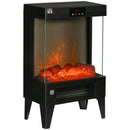 Black Freestanding Electric Fireplace Heater