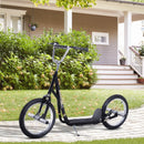 Black Youth Stunt Scooter with 16" Pneumatic Tyres