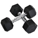 Black 2x4kg Hex Dumbbell Set for Home Gym Fitness