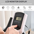 Indoor Exercise Bike Trainer - Adjustable Resistance, LCD Display, Black