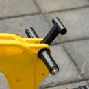 Yellow Kids Ride-On Construction Car with Horn and Trailer