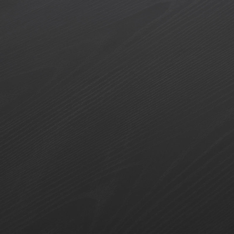 Black Laminated L-Shaped Gaming Desk with Keyboard Tray