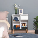 Grey Storage Cupboard with Drawer for Bedroom & Living Room