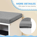 White Cushioned Reading Seat Bookcase Shelf