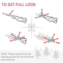 4FT Pre-Lit Green Christmas Spruce Tree with 80 LED Lights