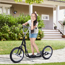 Black Kids Stunt Scooter with 16" Wheels & Dual Brakes, Adjustable Height