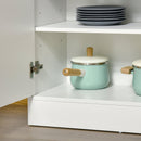 White 6-Tier Freestanding Kitchen Storage Cabinet