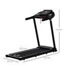 Black Electric Treadmill with LED Display