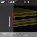 Black Mobile Printer Stand with Storage and Wheels - Modern Office Desk Unit