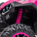 Kids Pink 12V Ride-On Quad Bike with Music and Horn - Ages 3-5