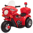 Red 3-Wheel Electric Ride-On Motorcycle for Toddlers with Lights and Music