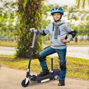 Black Electric Ride-On Scooter Toy with 120W Motor and 2 x 12V Battery