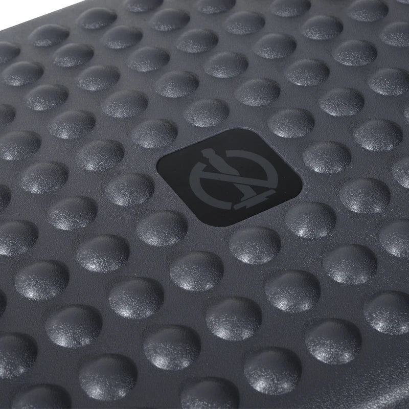 Adjustable Charcoal Grey Footrest for Home Office