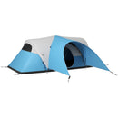 Blue 3000mm Waterproof Camping Tent for 5-6 People with Porch and Groundsheet