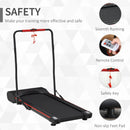 Foldable Walking Treadmill - Black, LED Display, Remote Control