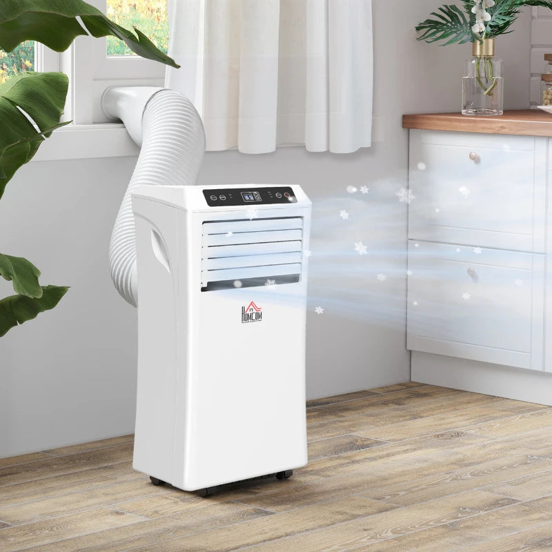 Portable 10000 BTU Air Conditioner - White, 3-in-1 Unit with Remote Control