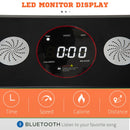 Compact Foldable Walking Treadmill with LED Display - Black