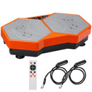 Orange & Grey Vibration Plate with Remote Control and Resistance Bands