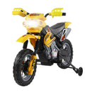 Yellow Kids Electric Motorcycle Ride-On Toy
