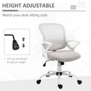 Grey Mesh Office Chair with Lumbar Support & Adjustable Height