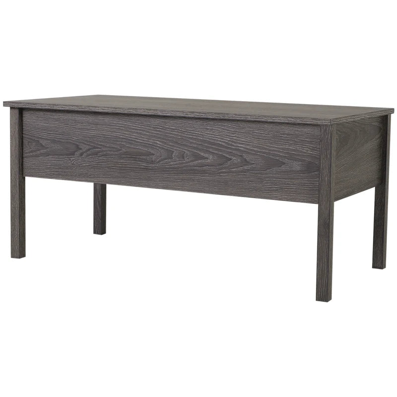 Tan Lift Top Coffee Table with Hidden Storage, 98cm Wide