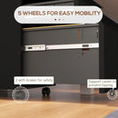 Black 3-Drawer Steel File Cabinet with Pencil Tray