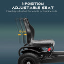 Black Metal Kids Pedal Go Kart with Adjustable Seat & Inflatable Tyres