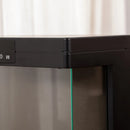 Black Freestanding Electric Fireplace Heater