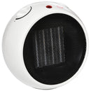 Compact Ceramic Electric Heater - 2 Heat Settings, Adjustable Temperature - White