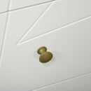 White 4-Drawer Tall Dresser with Hairpin Legs