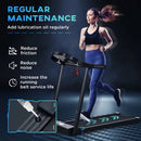 Black Electric Treadmill with LED Display