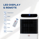 Portable 12L Tank Air Cooler with Ice Cooling and Humidifier - White