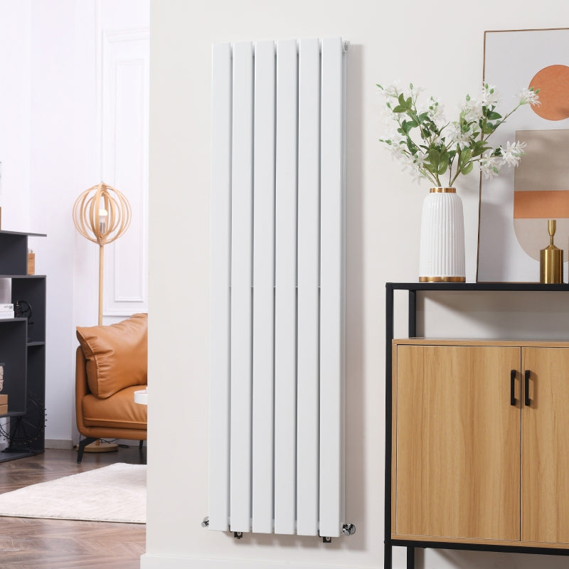 White Vertical Designer Radiator - 460 x 1600 mm Double Panel Heater