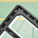 Adjustable Black Freestanding Basketball Hoop with Backboard and Wheels