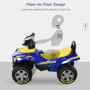 Yellow and Blue Toddler Sound Quad Bike Walker