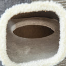Grey Sisal Cat Barrel with Plush & Fleece