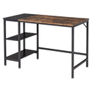 Modern Computer Desk with 2 Storage Shelves, Steel Frame - 120x60x76cm