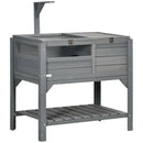 Wooden Tortoise Habitat with Shelter, Run, Shelf, Lamp Holder, Tray - Natural Wood