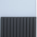 Grey 84 x 60cm Water-Filled Space Heater for Home - Quick Warm-Up Radiator