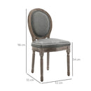 French-Style Dining Chairs Set, Vintage Traditional Design